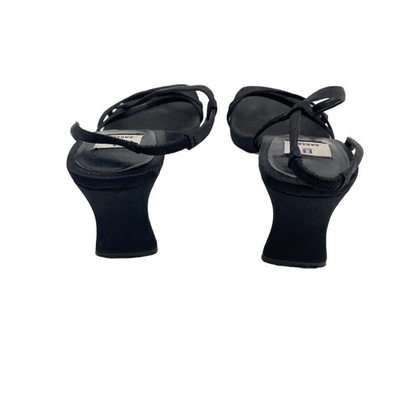 Y2K Bakers Black Paige II Strappy Open Toe Heels Womens Size 7.5M Casual Party - Picture 2 of 8